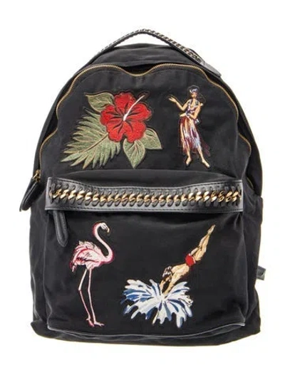 Pre-owned Stella Mccartney Nylon Backpack In Black