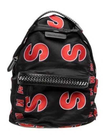 Pre-owned Stella Mccartney Nylon Backpack In Black