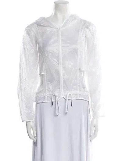 Pre-owned Stella Mccartney Nylon Denim Jacket In White