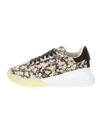 Pre-owned Stella Mccartney Nylon Floral Print Sneakers In Multi