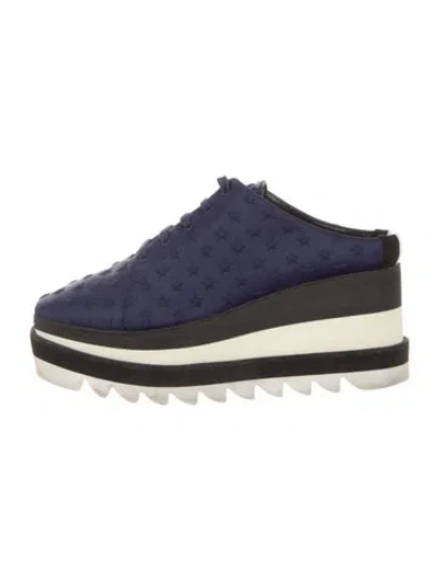 Pre-owned Stella Mccartney Nylon Graphic Print Chunky Sneakers In Purple