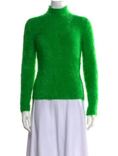 Pre-owned Stella Mccartney Nylon Turtleneck Sweater In Green