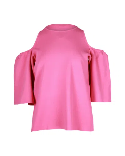 Stella Mccartney Off Shoulder Blouse In Pink Viscose