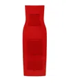 Stella Mccartney Off-shoulder Dress In Red