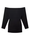 Stella Mccartney Off-the-shoulder Structured Corset Mini Dress In Black