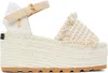 Stella Mccartney Canvas Wedge With Multicolor Fringe Detail