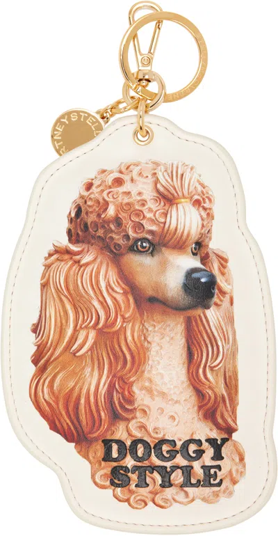 STELLA MCCARTNEY OFF WHITE JEFF KOONS EDITION DOGGY STYLE CHARM KEYCHAIN