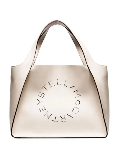 STELLA MCCARTNEY OFF WHITE OFF WHITE STELLA LOGO TOTE BAG