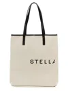 Stella Mccartney Off White Smc Canvas Large Tote Bag In Off White