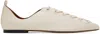 STELLA MCCARTNEY OFF-WHITE TERRA LACED ALTER MAT BALLERINA FLATS