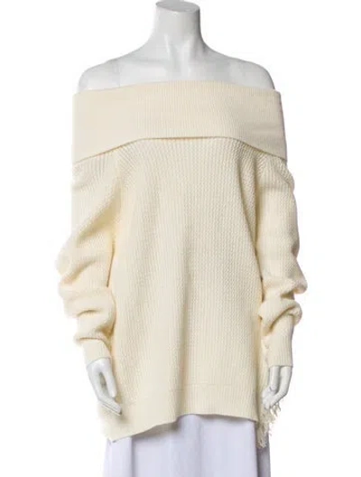 Pre-owned Stella Mccartney Off-the-shoulder Sweater In Neutral