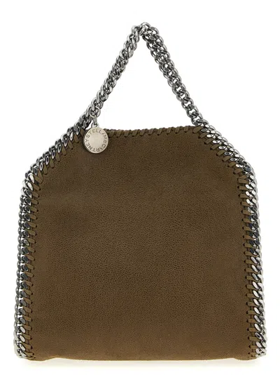 Stella Mccartney Olive Falabella Tiny Handbag In Green