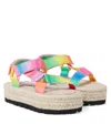 Stella Mccartney Ombré Espadrille Sandals In Multicoloured
