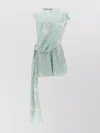 Stella Mccartney 'one Shoulder Draped Bird Print Dress'