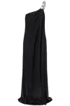 STELLA MCCARTNEY ONE-SHOULDER DRESS WITH FALABELLA CHAIN