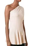 Stella Mccartney One Shoulder Top In Pink In Pink