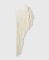 Stella Mccartney One-shoulder Asymmetric Sequined Mesh Dress In Cream