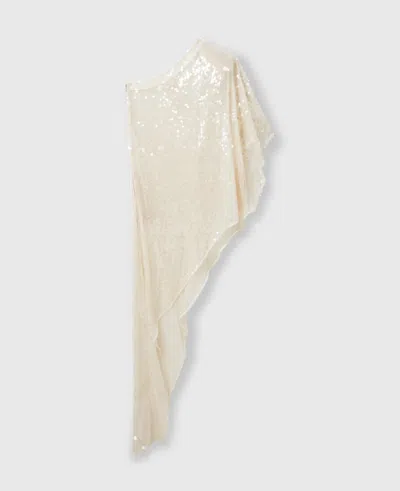 STELLA MCCARTNEY ONE-SLEEVE SEQUIN DRESS