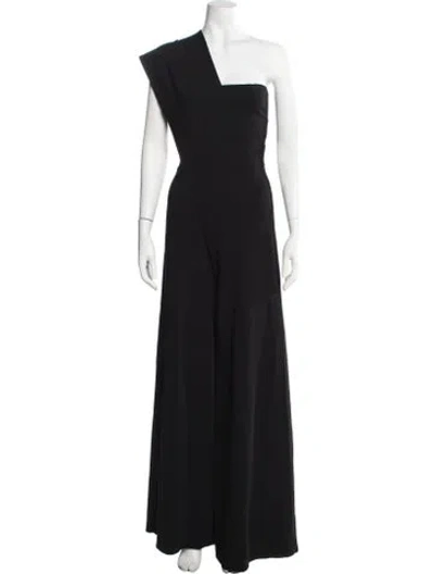 Pre-owned Stella Mccartney One-shoulder Jumpsuit In Black