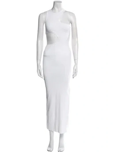 Pre-owned Stella Mccartney One-shoulder Long Dress In White