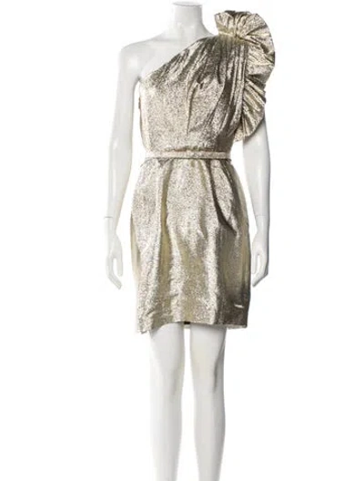 Pre-owned Stella Mccartney One-shoulder Mini Dress In Multi