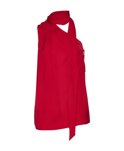 Stella Mccartney One-shoulder Neck-strap Blouse In Pink