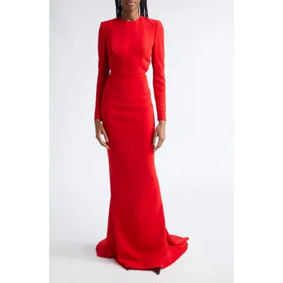 Stella Mccartney Open Back Gown In Red