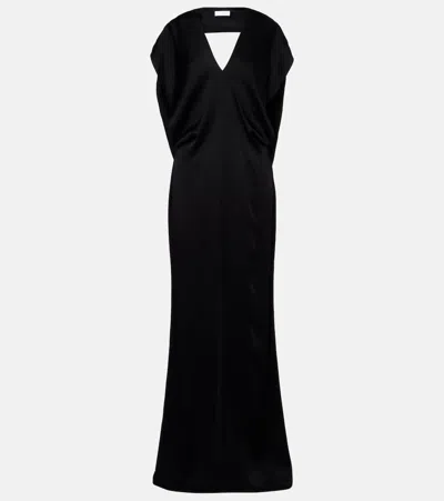STELLA MCCARTNEY OPEN-BACK SATIN MAXI DRESS