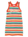 Stella Mccartney Open-knit Dress In Red