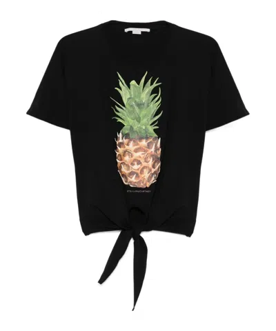 STELLA MCCARTNEY OPEN-NECKED BLACK SHIRT