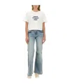 Stella Mccartney T-shirt With Logo In Multicolor