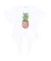 Stella Mccartney Pineapple Cotton T-shirt In White