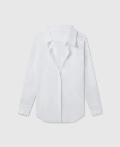 Stella Mccartney Open V-neck Collared Shirt In White
