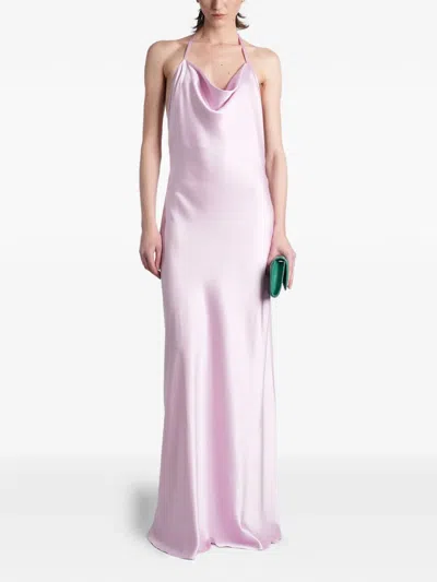 Stella Mccartney Open-back Maxi Dress In Pink