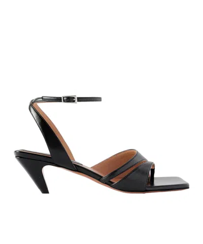 Stella Mccartney Openwork High-heeled Sandals In Black