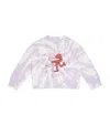 Stella Mccartney Organic Cotton Earth Friends Sweatshirt In Purple