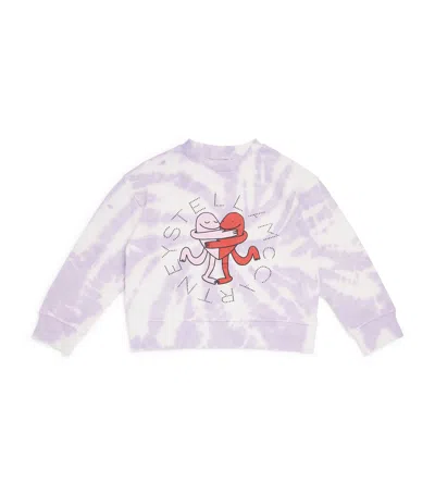 Stella Mccartney Kids' Organic Cotton Earth Friends Sweatshirt In Purple