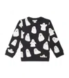 Stella Mccartney Organic Cotton Ghost Print Sweatshirt In Multi