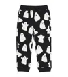 Stella Mccartney Organic Cotton Ghost Sweatpants In Black