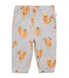 Stella Mccartney Organic Cotton Squirrel Sweatpants In Gray