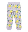 Stella Mccartney Organic Cotton Star Print Sweatpants In Purple