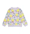Stella Mccartney Organic Cotton Star Print Sweatshirt In Purple