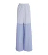 Stella Mccartney Relaxed Fit Trousers Featuring Striped Detailing In Blue