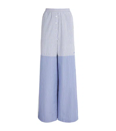 STELLA MCCARTNEY ORGANIC COTTON STRIPED TROUSERS