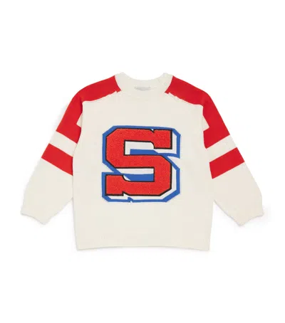 Stella Mccartney Kids' Organic Cotton Sweater In White