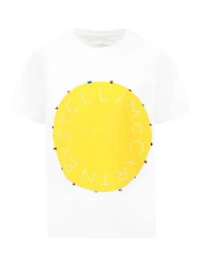 Stella Mccartney Kids' Organic Cotton T-shirt In White