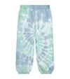 Stella Mccartney Tie-dye Cotton Sweatpants In Blue