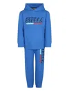 Stella Mccartney Light Blue Suit For Boy With Logo In Blue