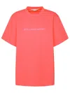 Stella Mccartney Stella Iconics Logo Relaxed Fit T-shirt In Pink