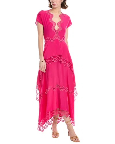 Stella Mccartney Orla Silk Maxi Dress In Pink